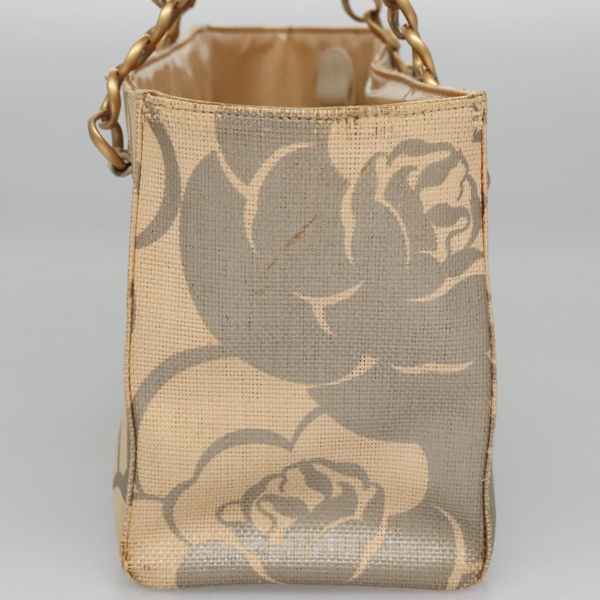 Chanel Camellia Beige Wood Shoulder Bag ()