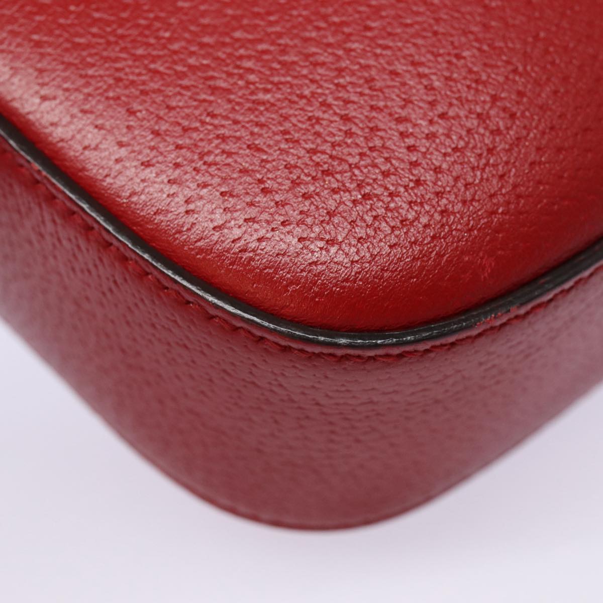 Gucci Animalier Red Leather Shoulder Bag ()