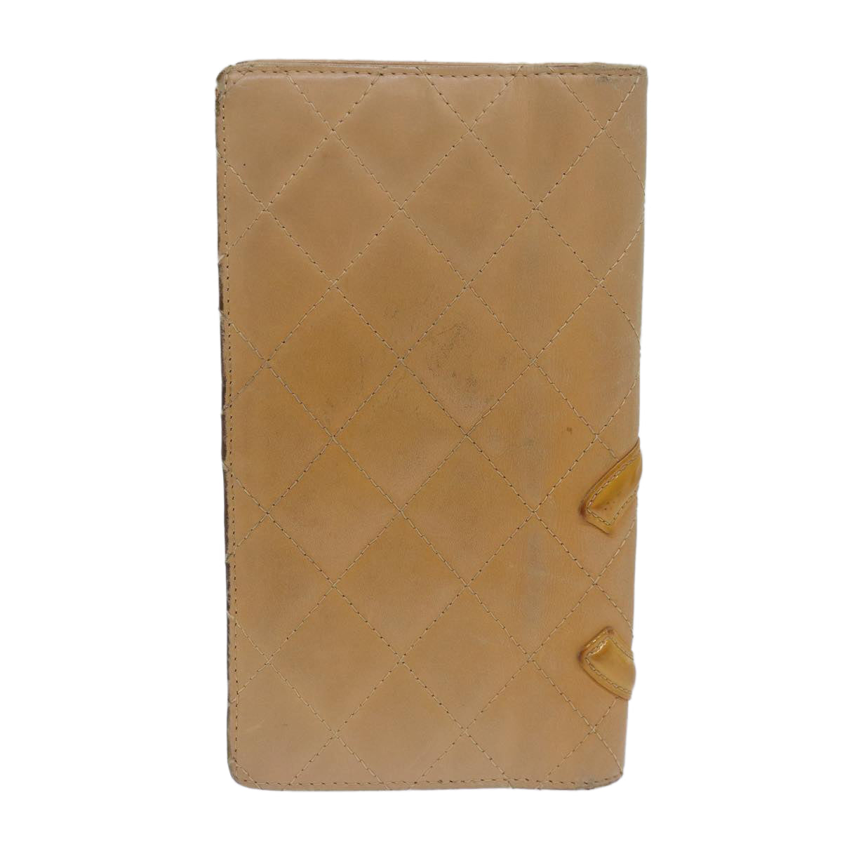 Chanel Cambon Beige Leather Wallet  ()