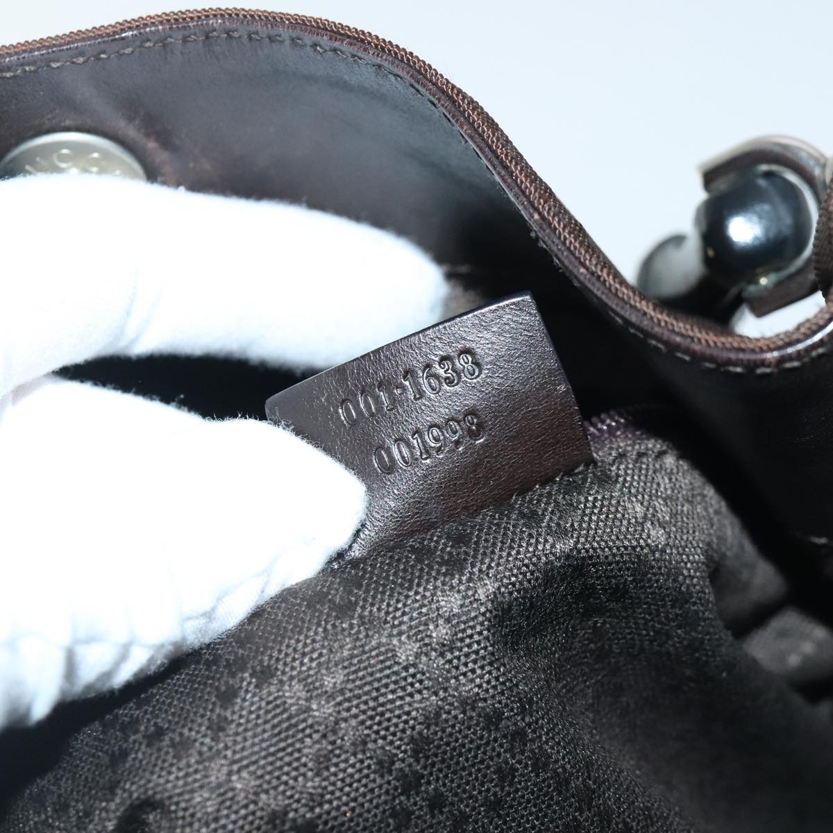 Gucci Bamboo Brown Synthetic Handbag ()