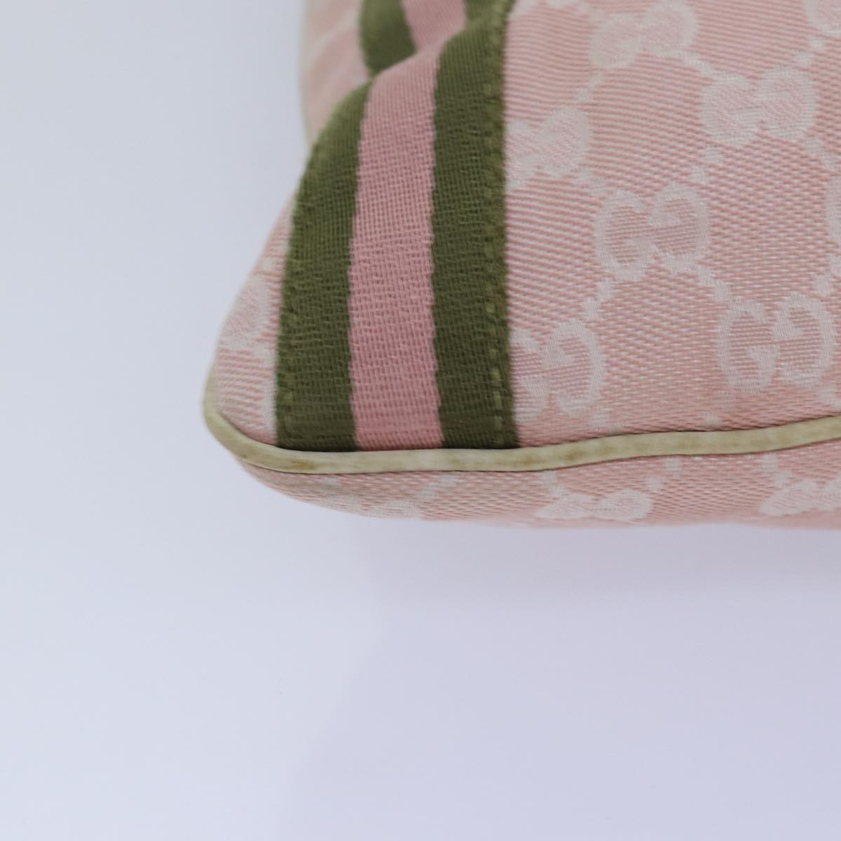 Gucci Gg Canvas Pink Canvas Shoulder Bag ()