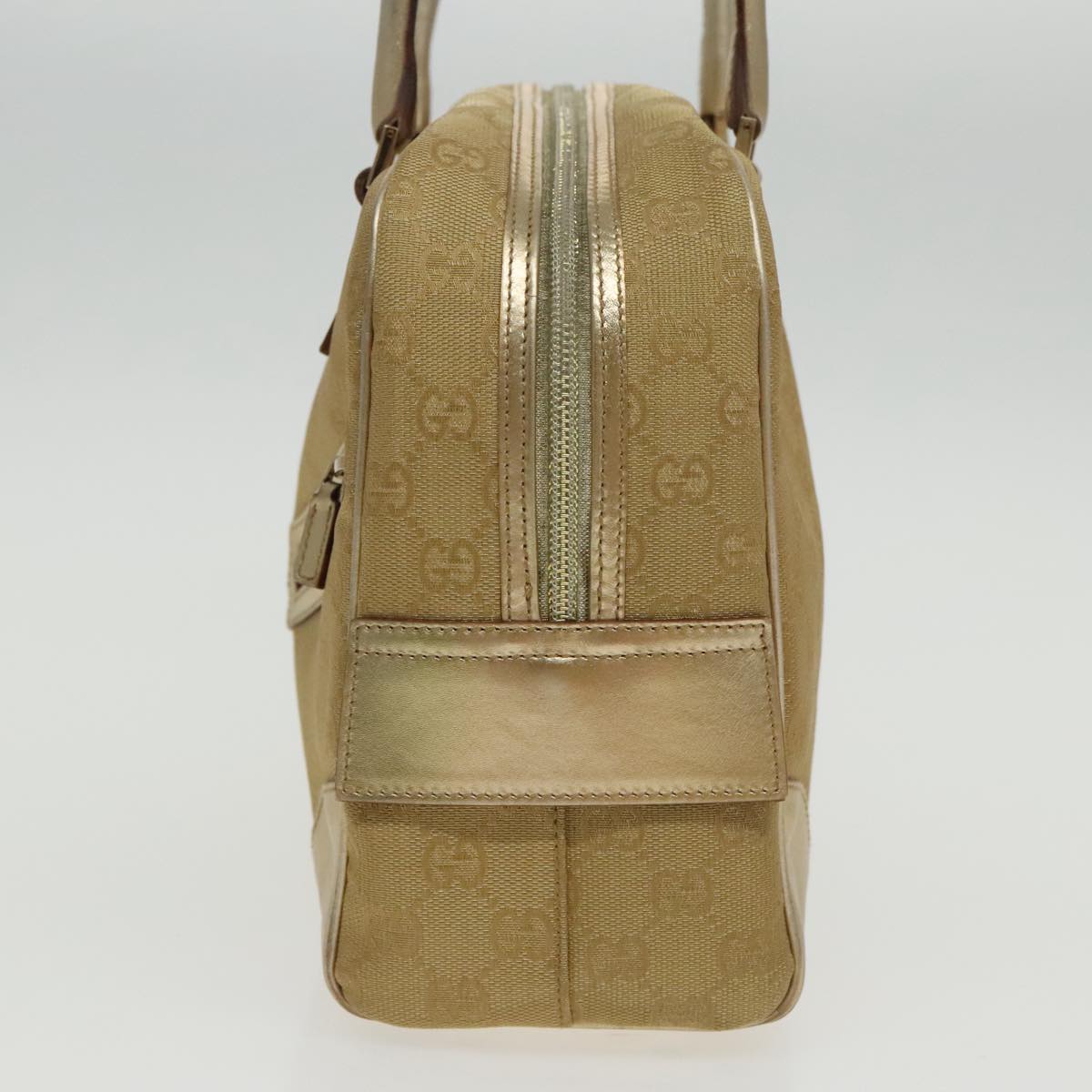 Gucci Gold Canvas Handbag ()