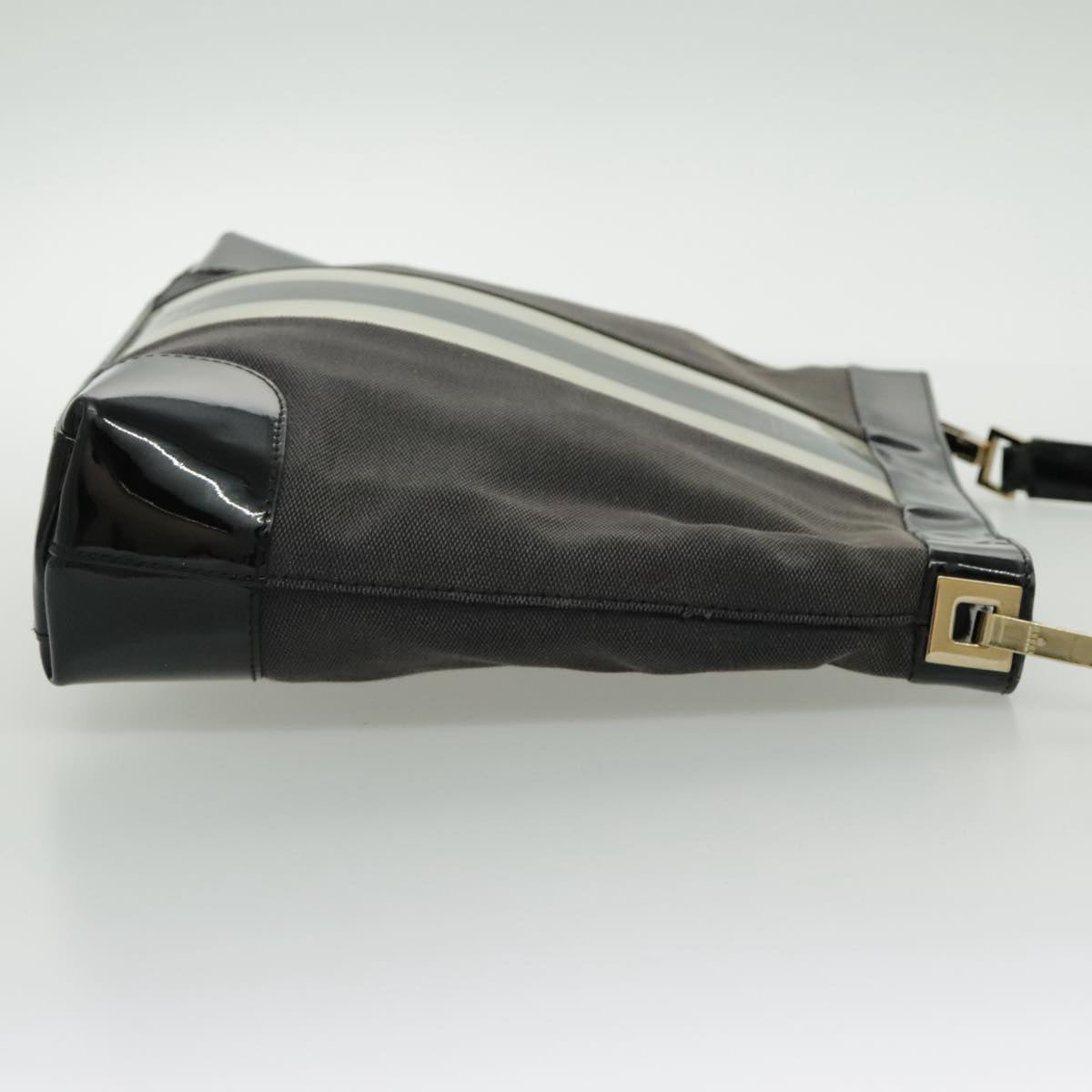 Gucci Web Grey Canvas Shoulder Bag ()