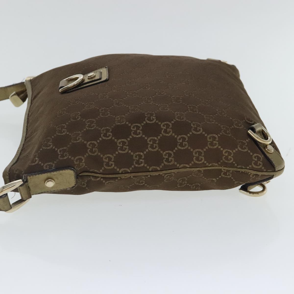 Gucci Abbey Brown Canvas Shoulder Bag ()