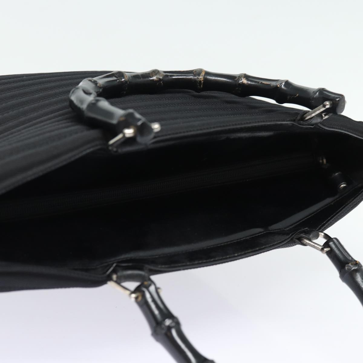 Gucci Bamboo Black Synthetic Handbag ()