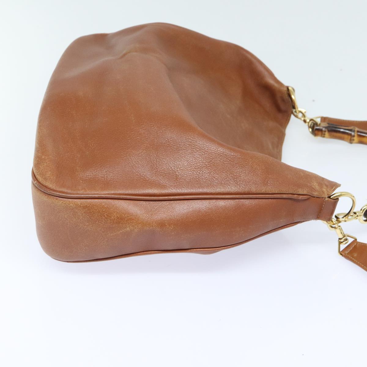 Gucci Bamboo Brown Leather Shoulder Bag ()