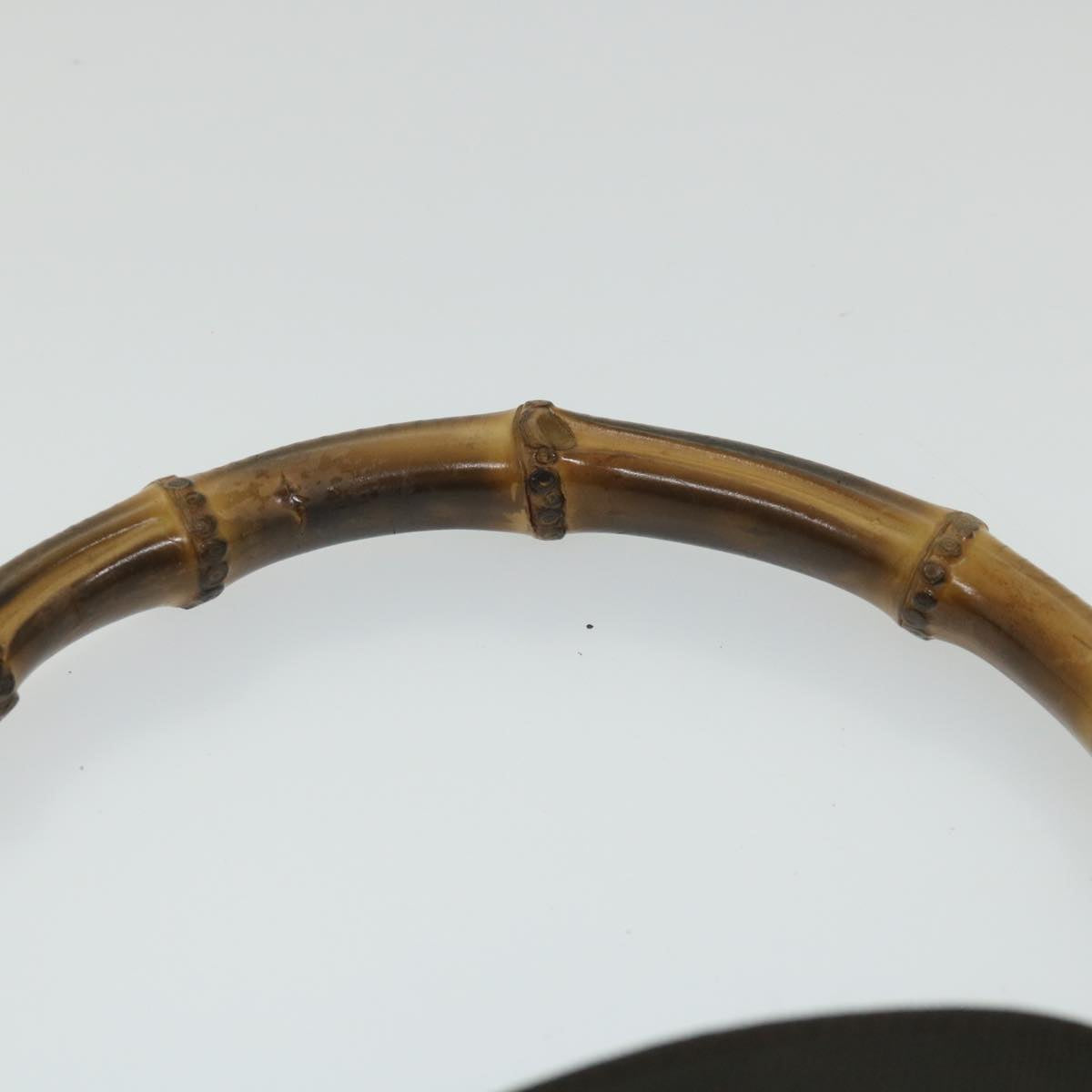 Gucci Bamboo Brown Canvas Shoulder Bag ()