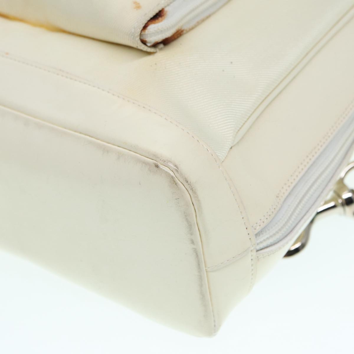 Gucci Bamboo White Leather Shoulder Bag ()
