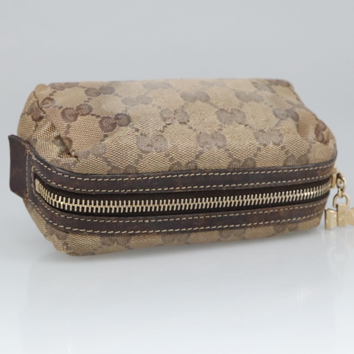 Gucci Gg Crystal Beige Canvas Clutch Bag ()