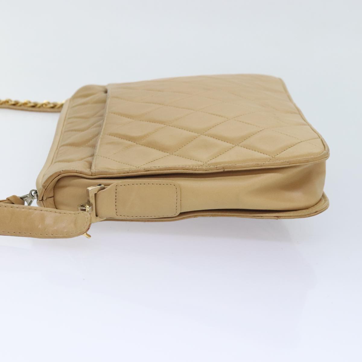 Chanel Camera Beige Leather Shoulder Bag ()