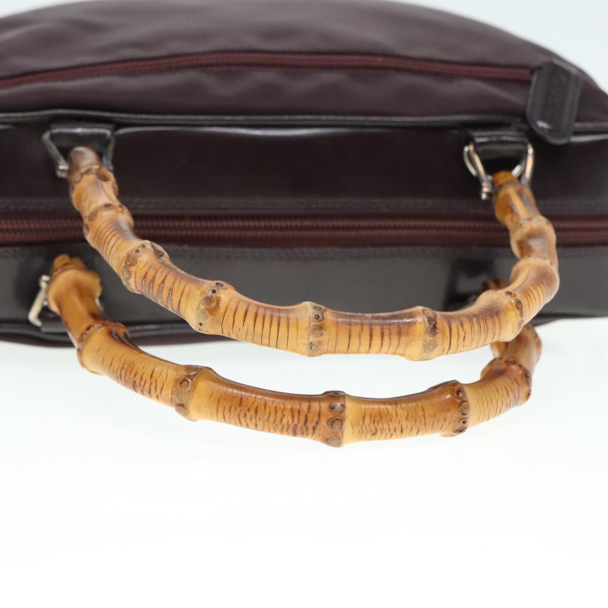 Gucci Bamboo Brown Synthetic Handbag ()