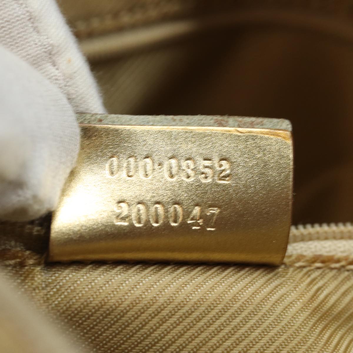 Gucci Bowling Blue Canvas Handbag ()