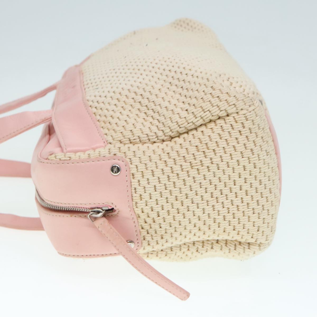 Chanel Beige Cotton Handbag ()