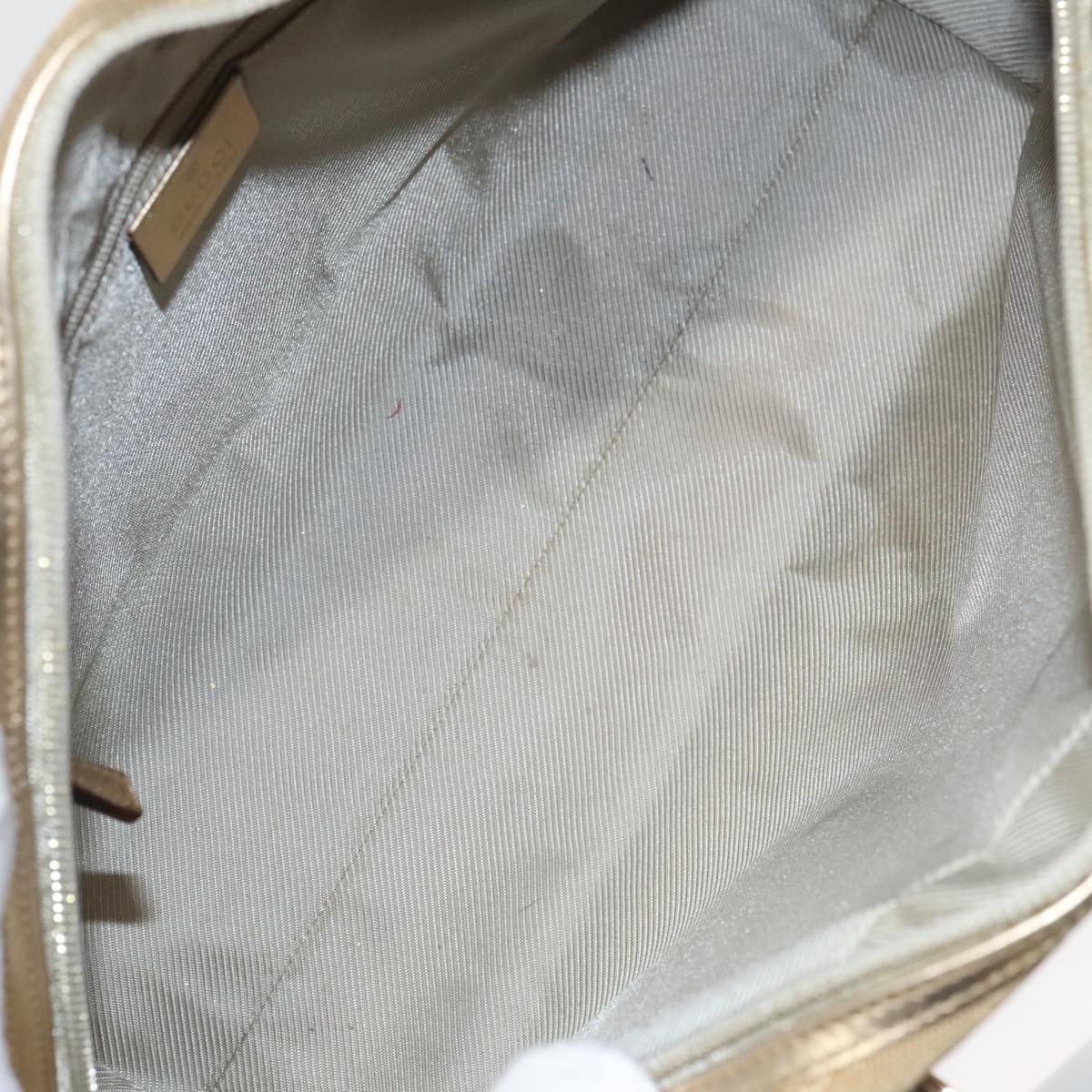 Gucci Gold Canvas Handbag ()