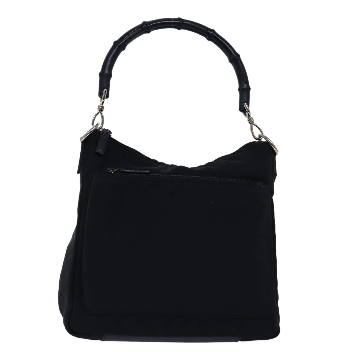 Gucci Bamboo Black Synthetic Shoulder Bag ()