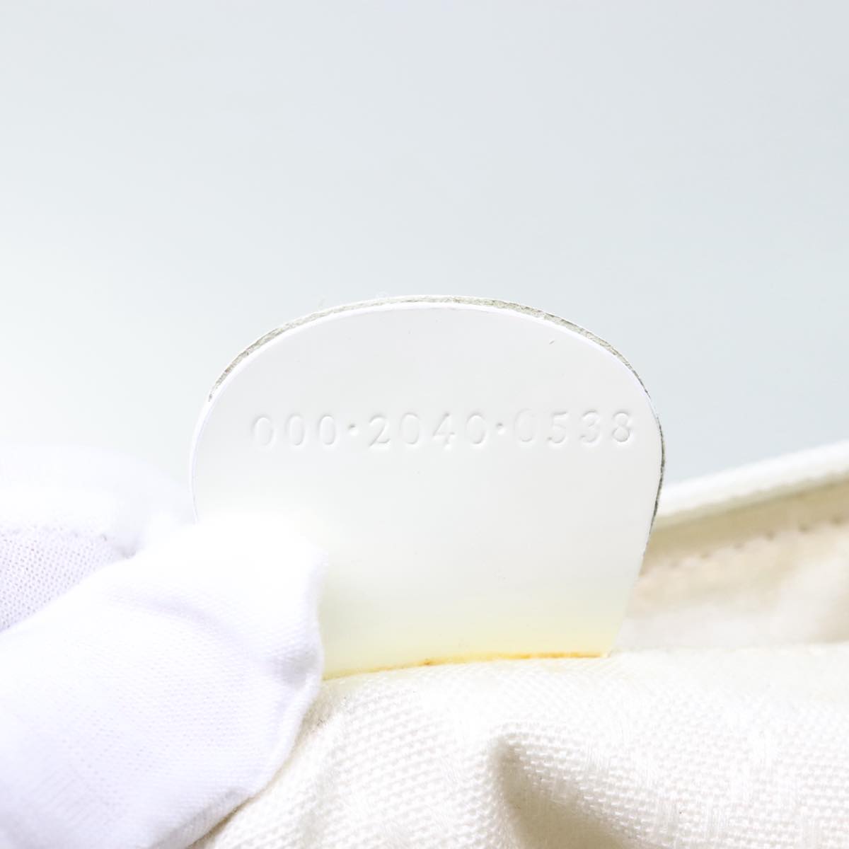 Gucci Bamboo White Leather Handbag ()