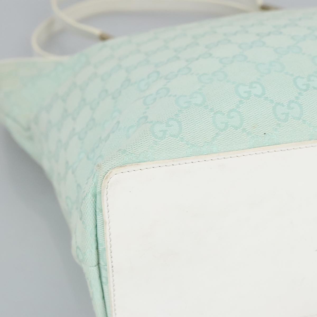 Gucci Blue Canvas Tote Bag ()