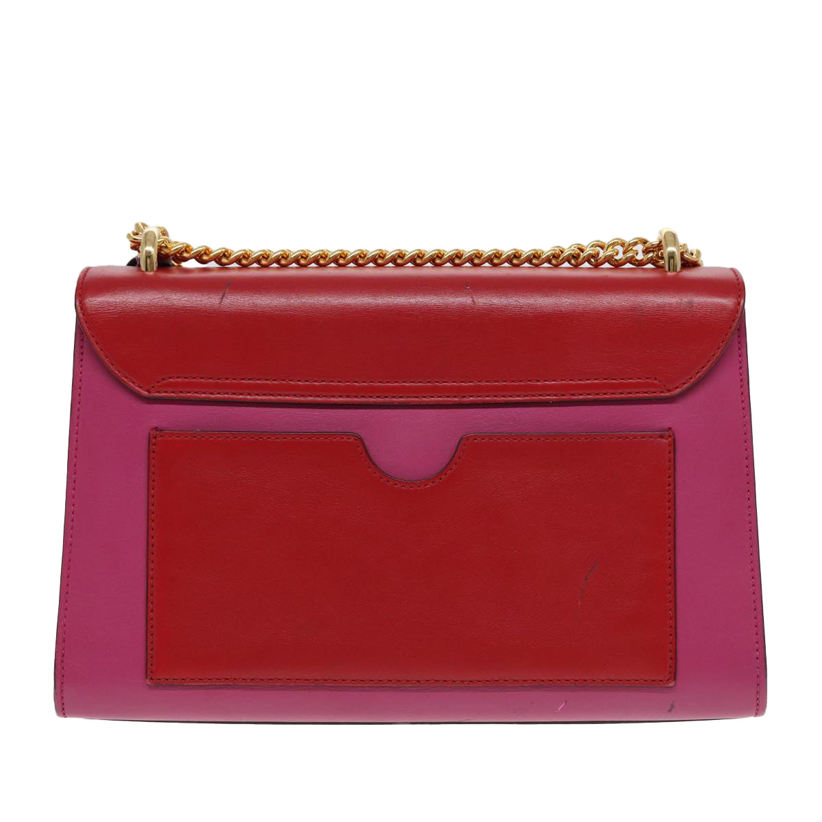 Gucci Padlock Red Leather Shoulder Bag ()