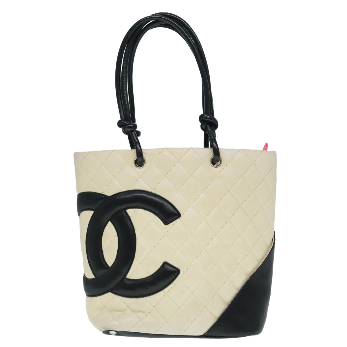 Chanel Cambon Line Beige Leather Tote Bag ()