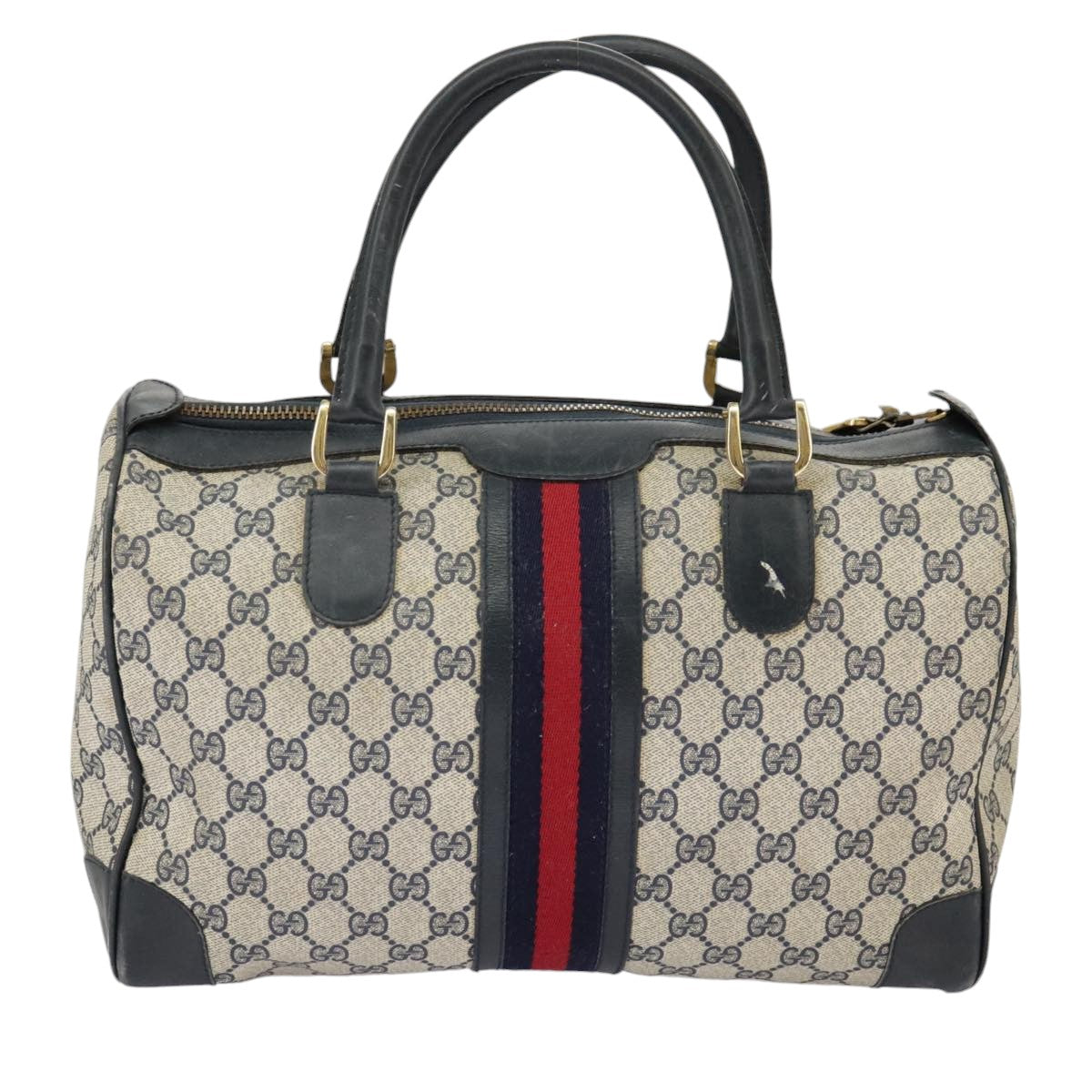 Gucci Sherry Beige Canvas Shoulder Bag ()