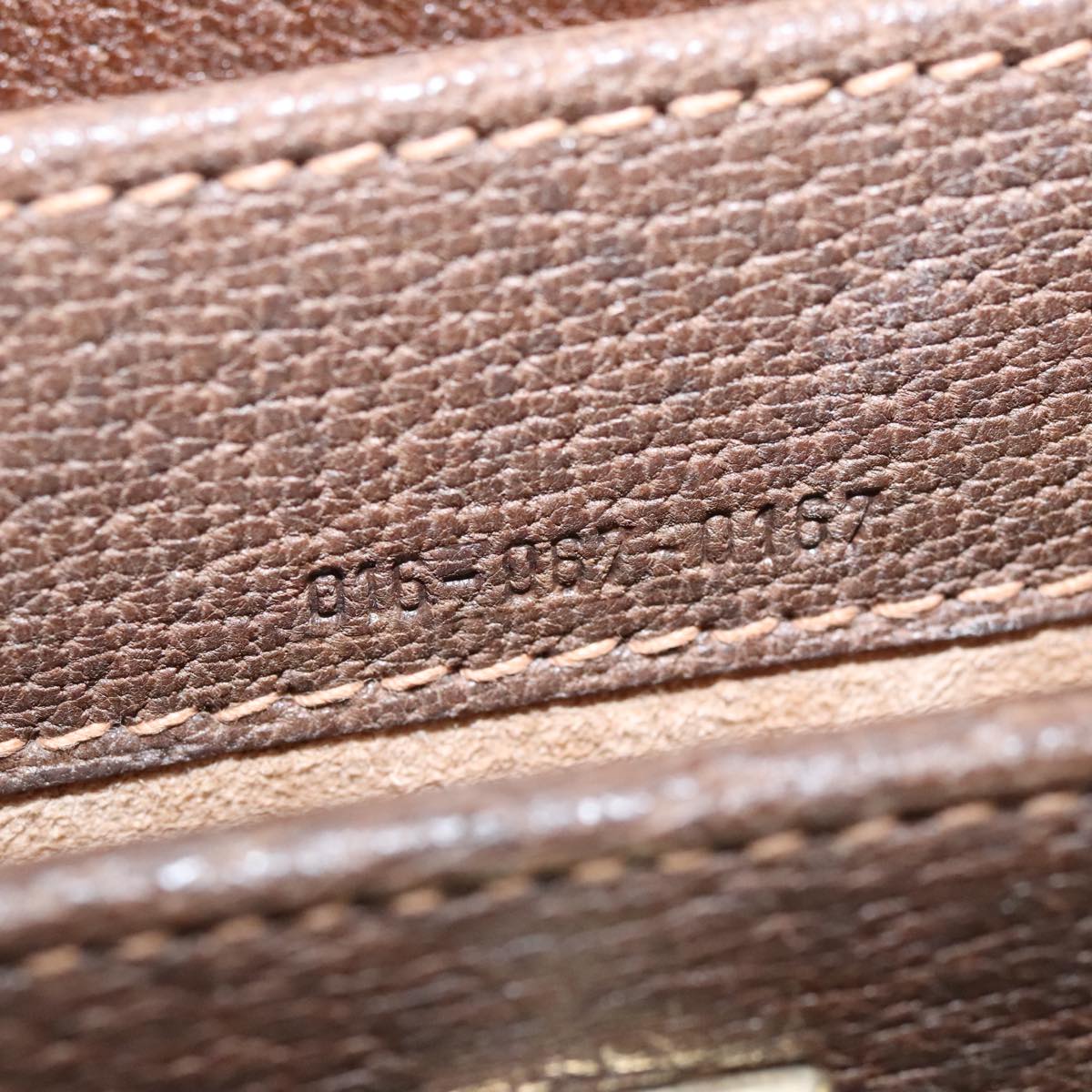 Gucci Brown Leather Travel Bag ()