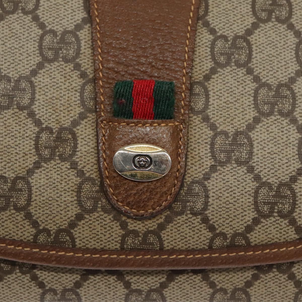 Gucci Gg Supreme Brown Canvas Clutch Bag ()