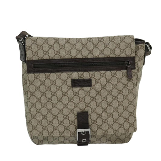 Gucci Gg Supreme Beige Canvas Shoulder Bag ()