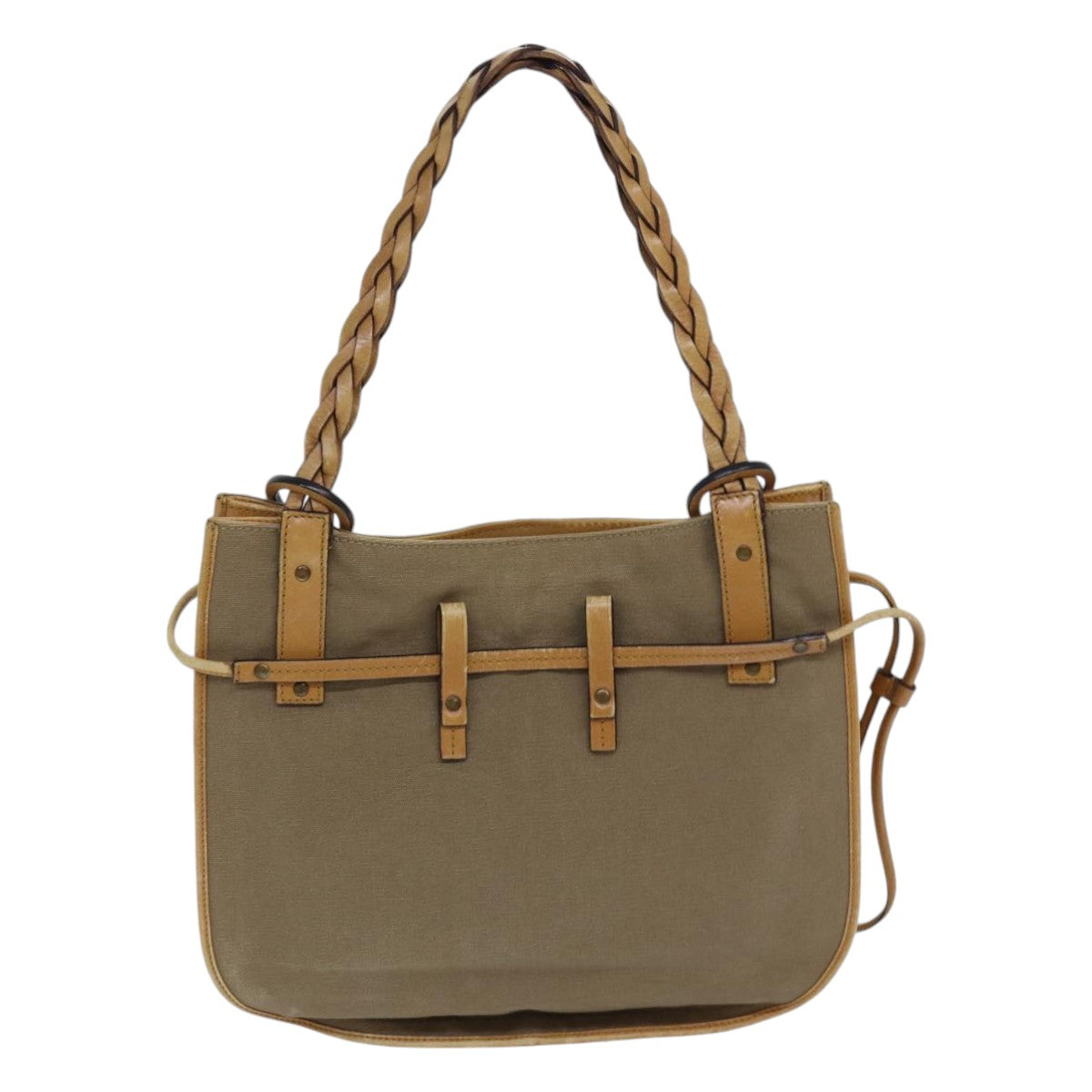 Gucci Beige Canvas Handbag ()