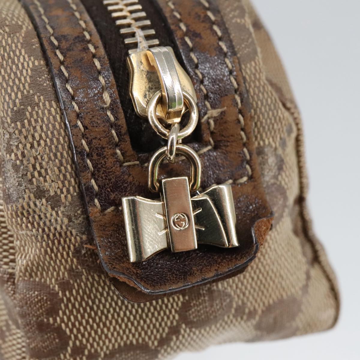 Gucci Gg Crystal Beige Canvas Clutch Bag ()