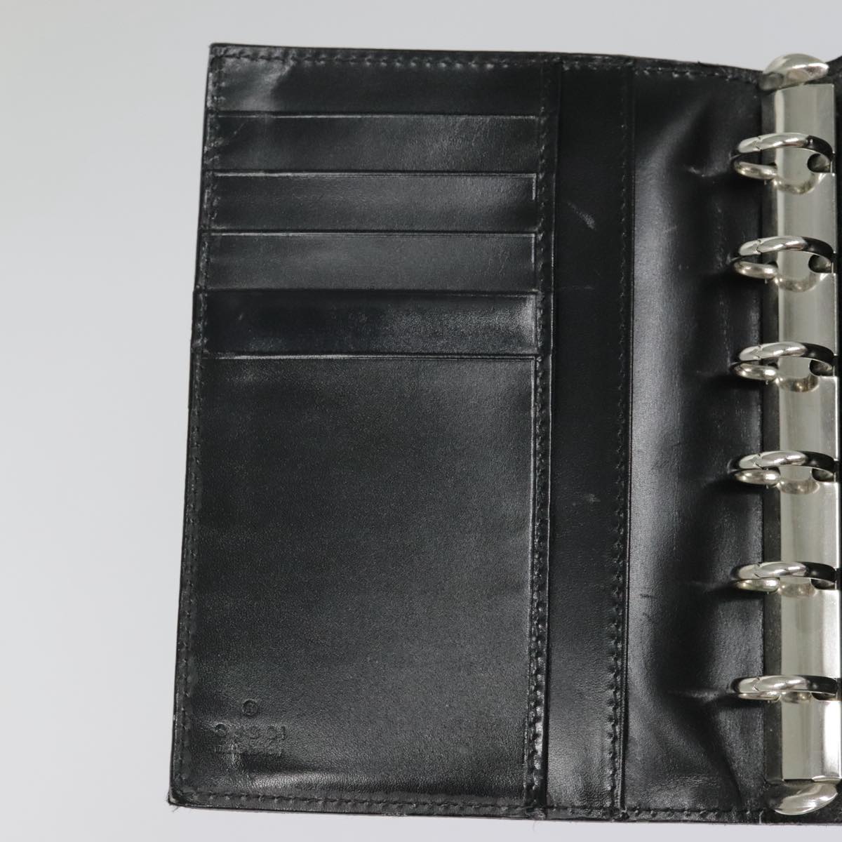 Gucci Couverture Agenda Black Leather Wallet  ()