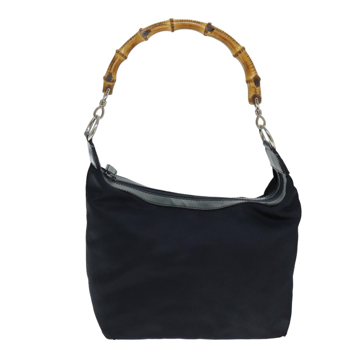 Gucci Bamboo Black Synthetic Shoulder Bag ()