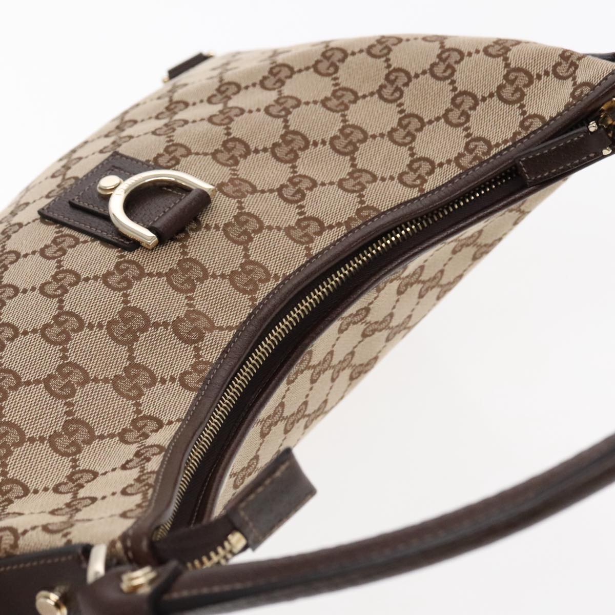 Gucci Abbey Beige Canvas Shoulder Bag ()