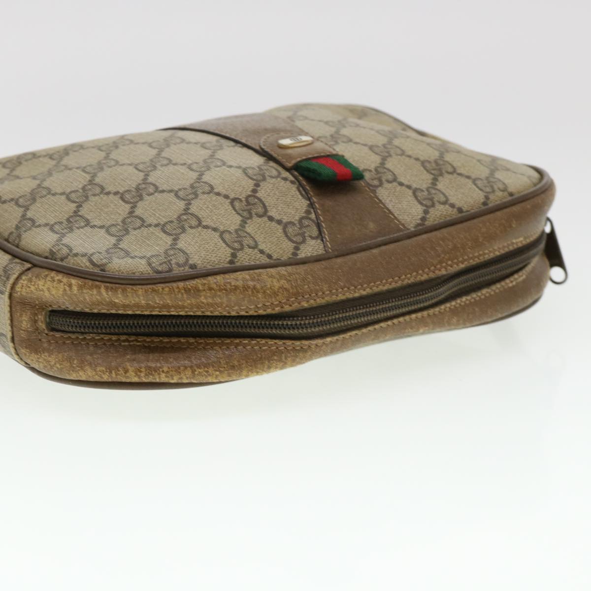 Gucci Beige Canvas Clutch Bag ()