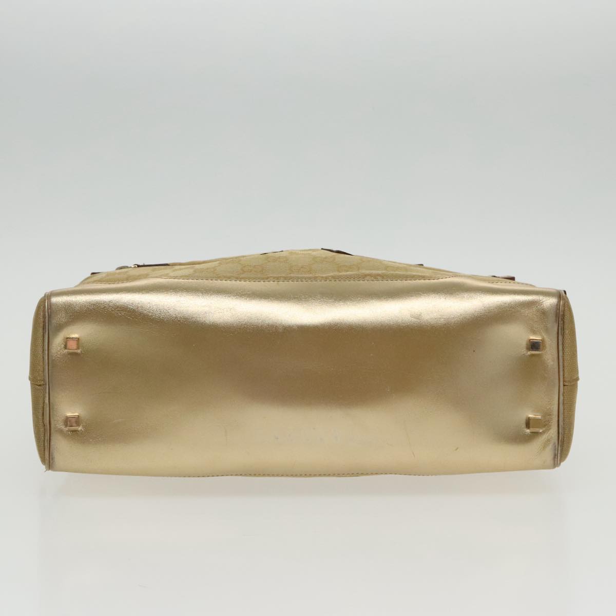 Gucci Gold Canvas Handbag ()