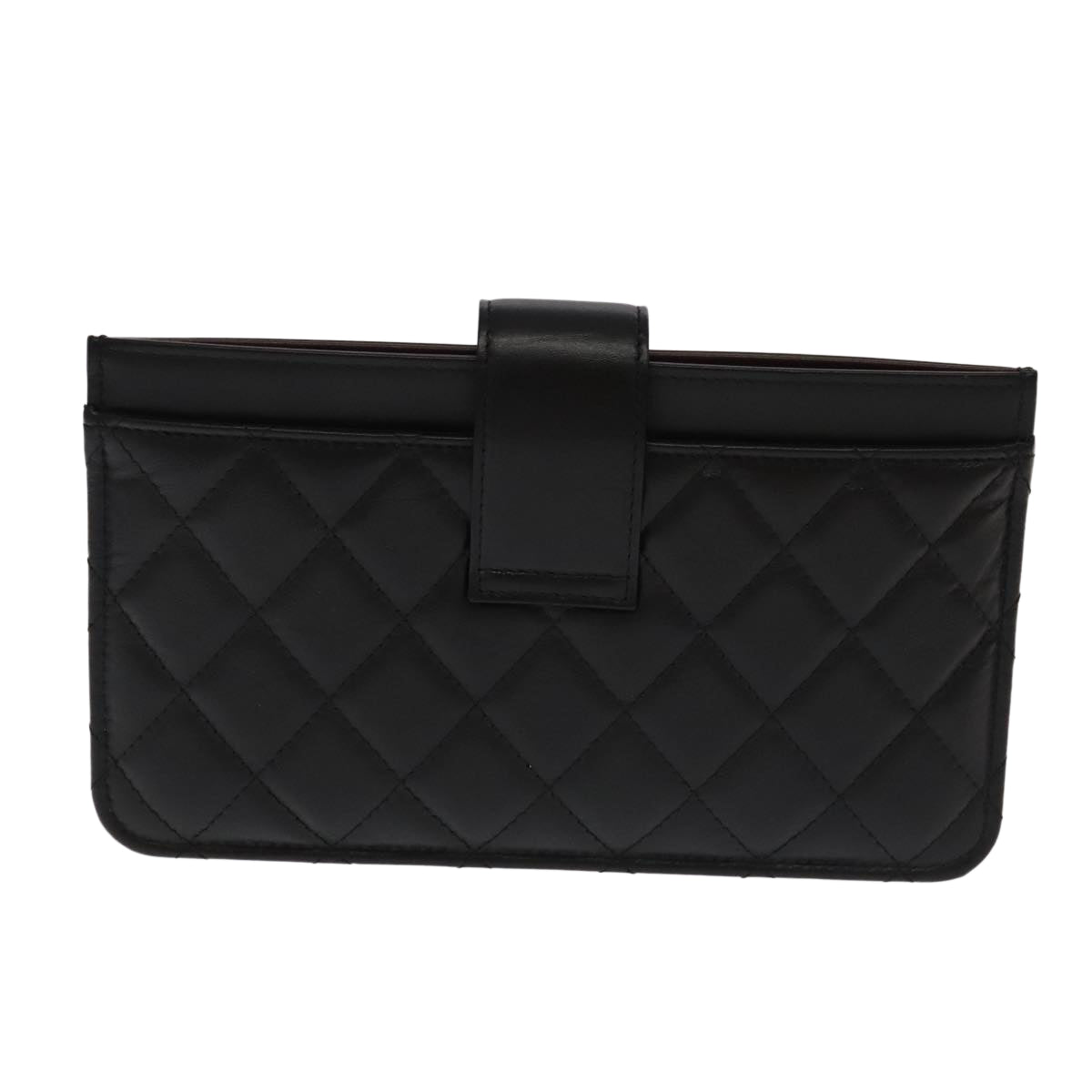 Chanel 2,55 Black Leather Wallet  ()