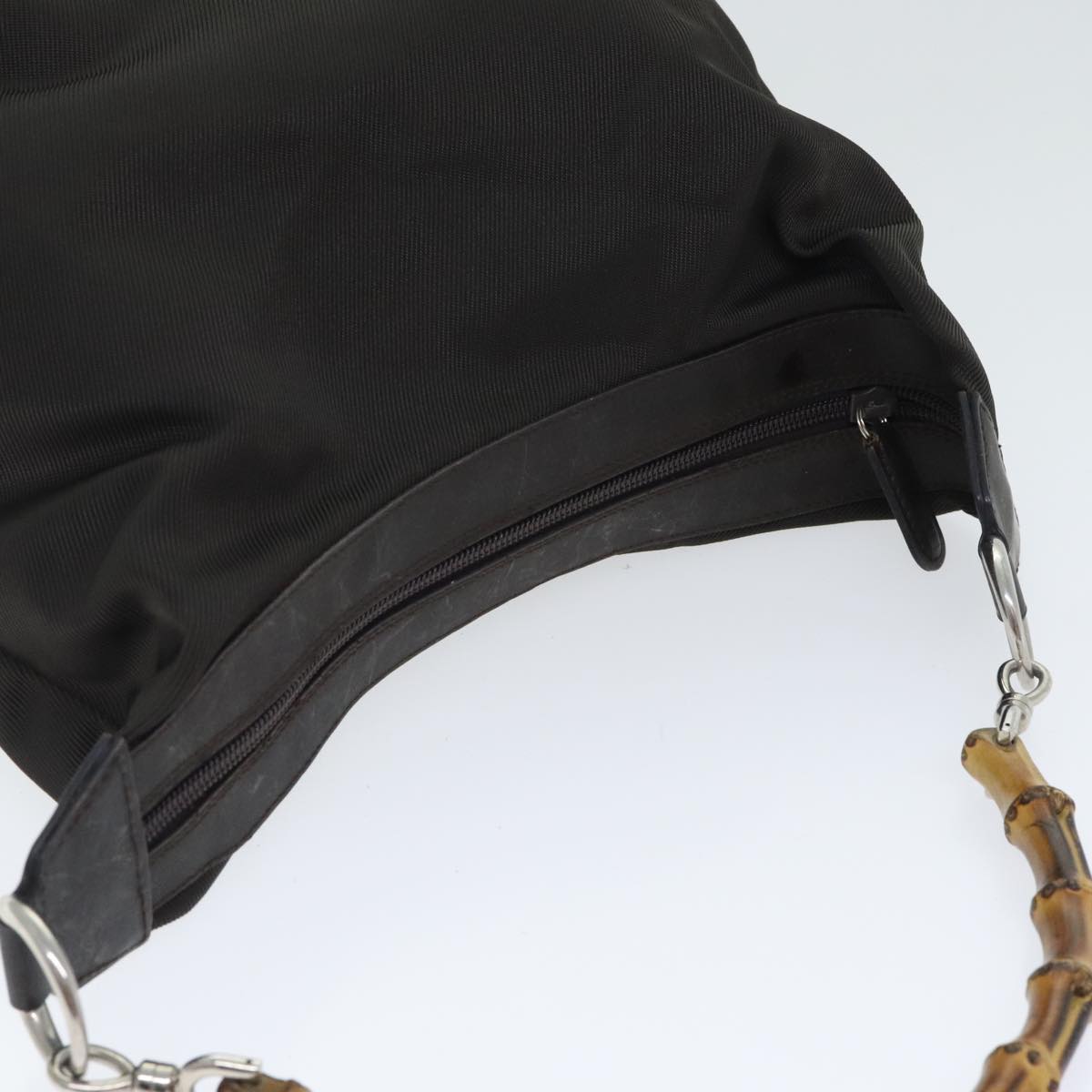 Gucci Bamboo Brown Synthetic Handbag ()