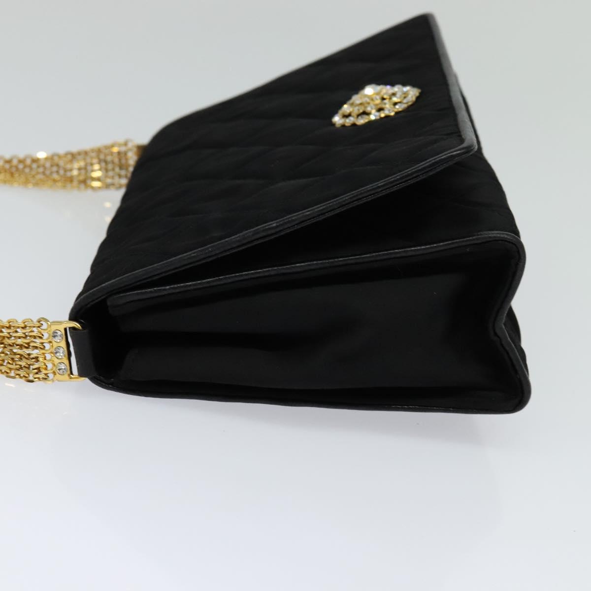 Chanel Black Silk Shoulder Bag ()