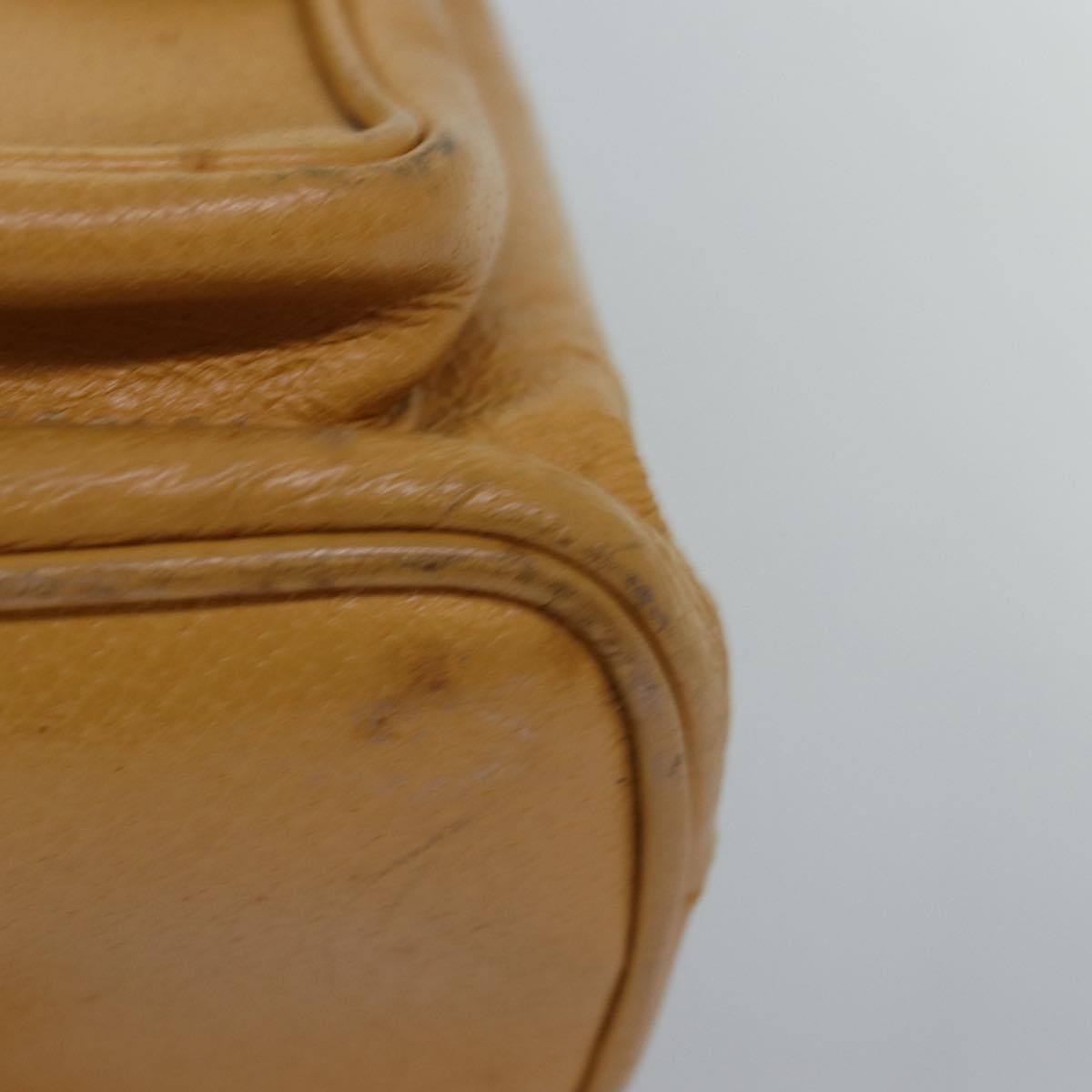 Gucci Bamboo Yellow Leather Backpack Bag ()