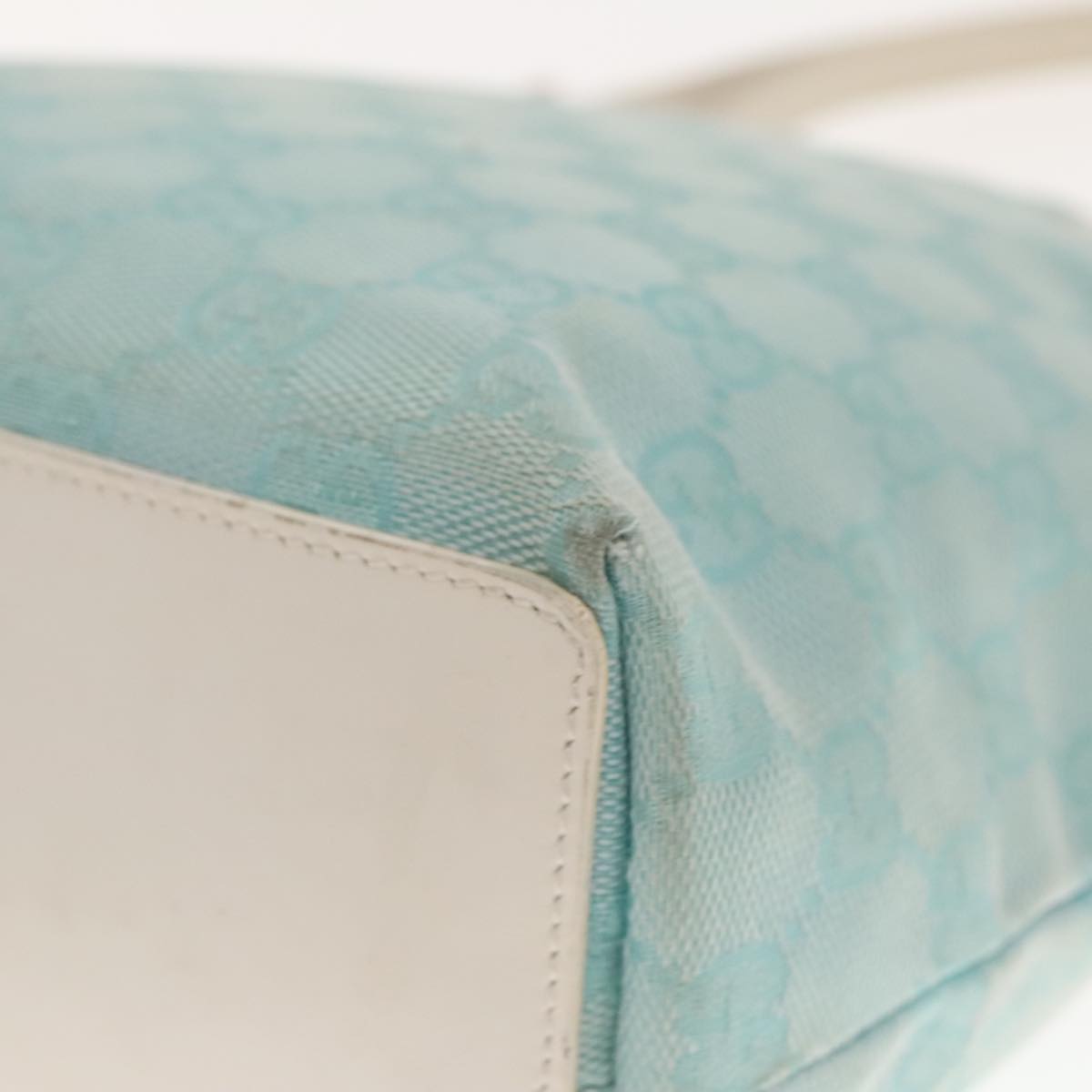 Gucci Blue Canvas Tote Bag ()