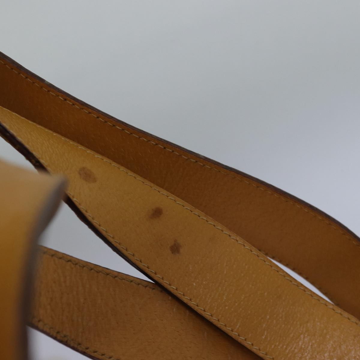 Gucci Bamboo Yellow Leather Backpack Bag ()