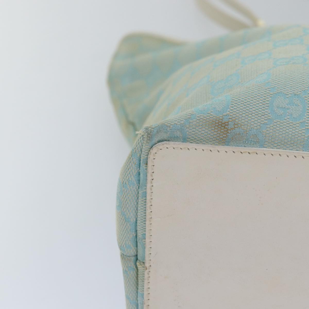 Gucci Gg Canvas Blue Canvas Tote Bag ()