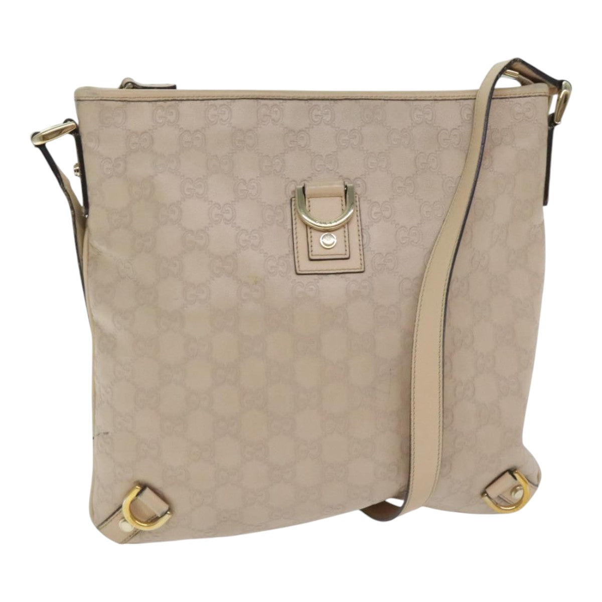 Gucci Guccissima Beige Canvas Shoulder Bag ()