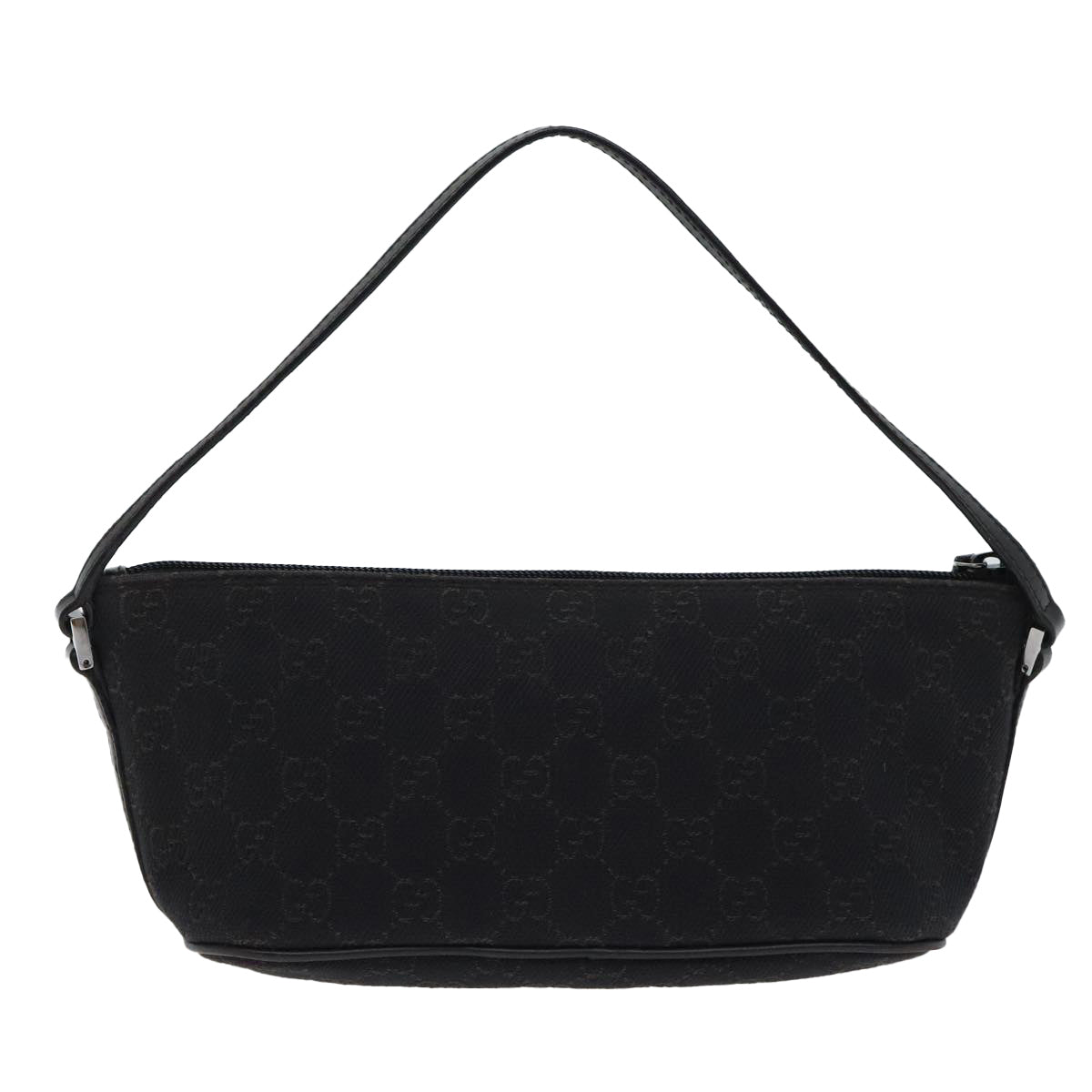 Gucci Baguette Black Canvas Clutch Bag ()