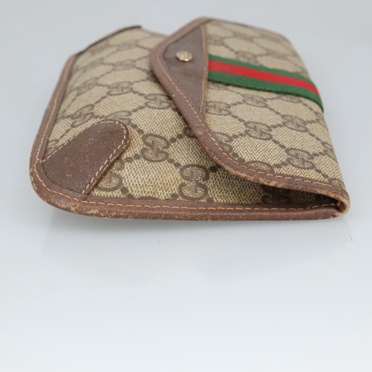 Gucci Ophidia Beige Canvas Clutch Bag ()