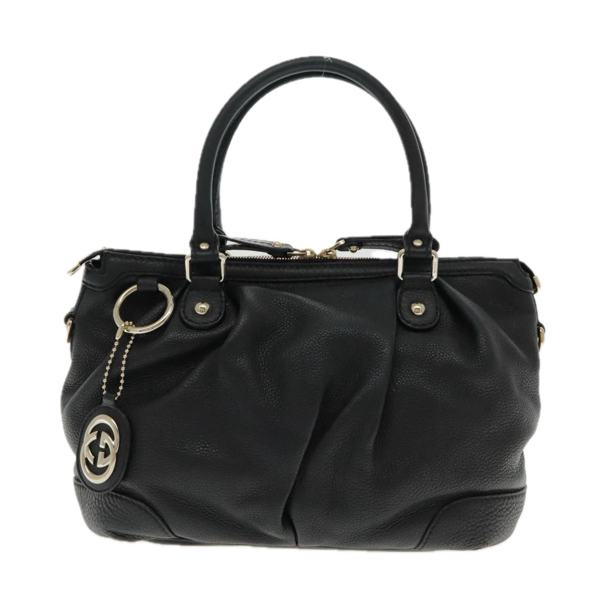Gucci Sukey Black Leather Handbag ()