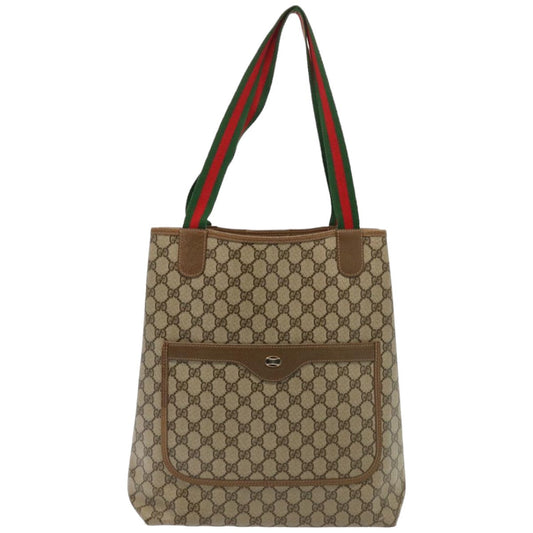 Gucci Sherry Beige Canvas Tote Bag ()