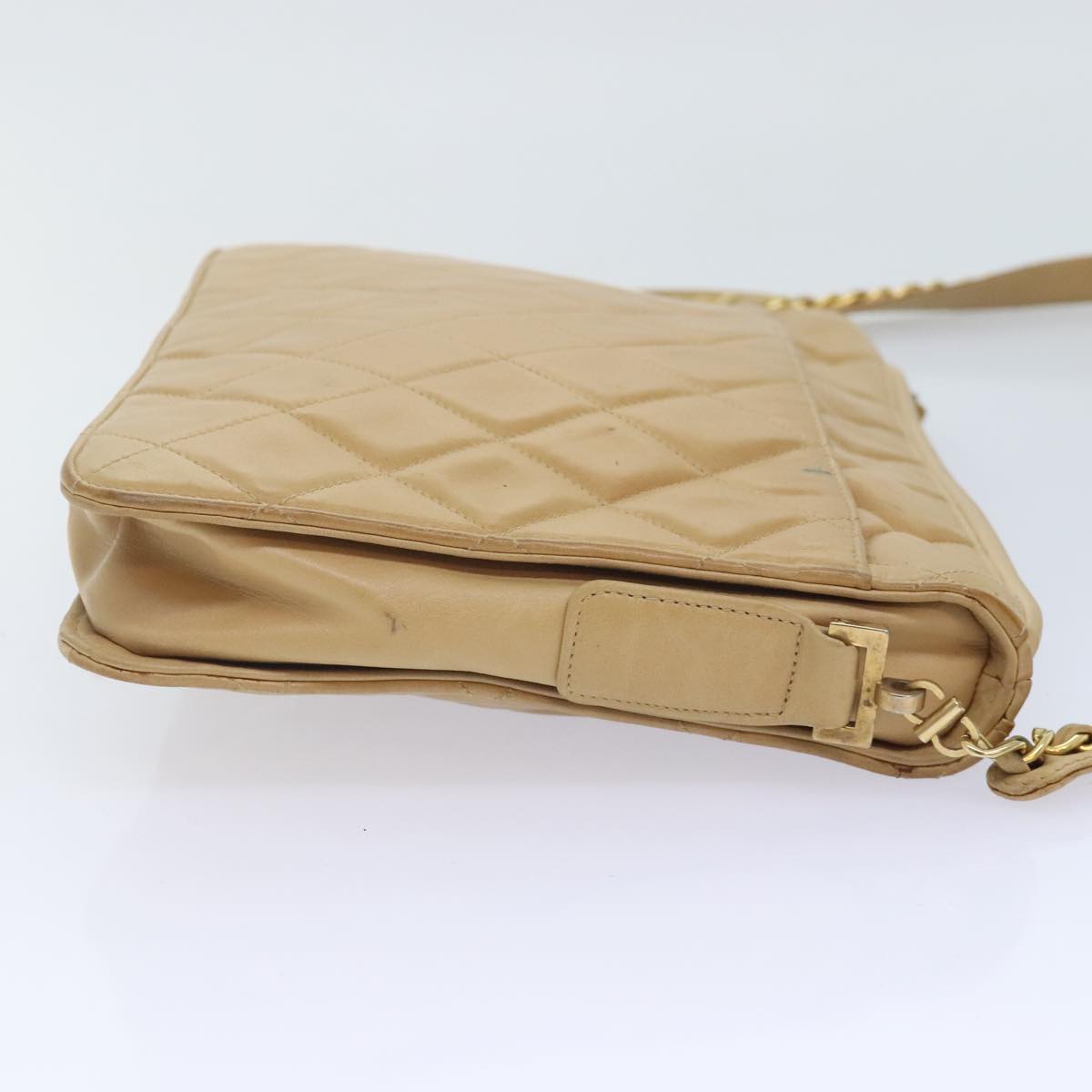 Chanel Camera Beige Leather Shoulder Bag ()