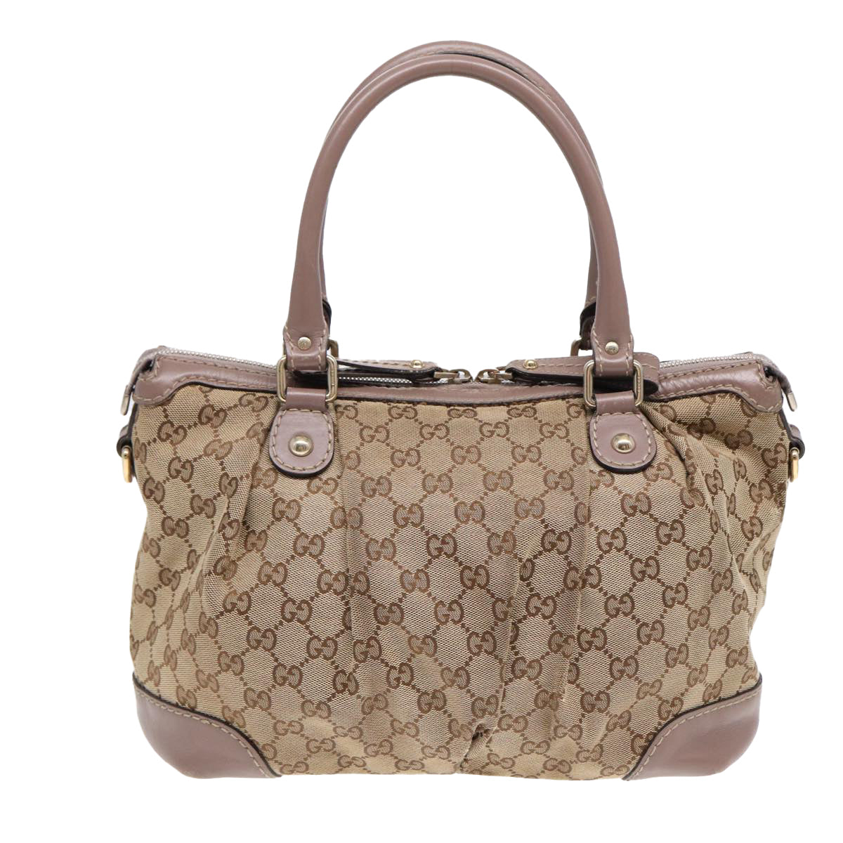 Gucci Sukey Beige Canvas Handbag ()