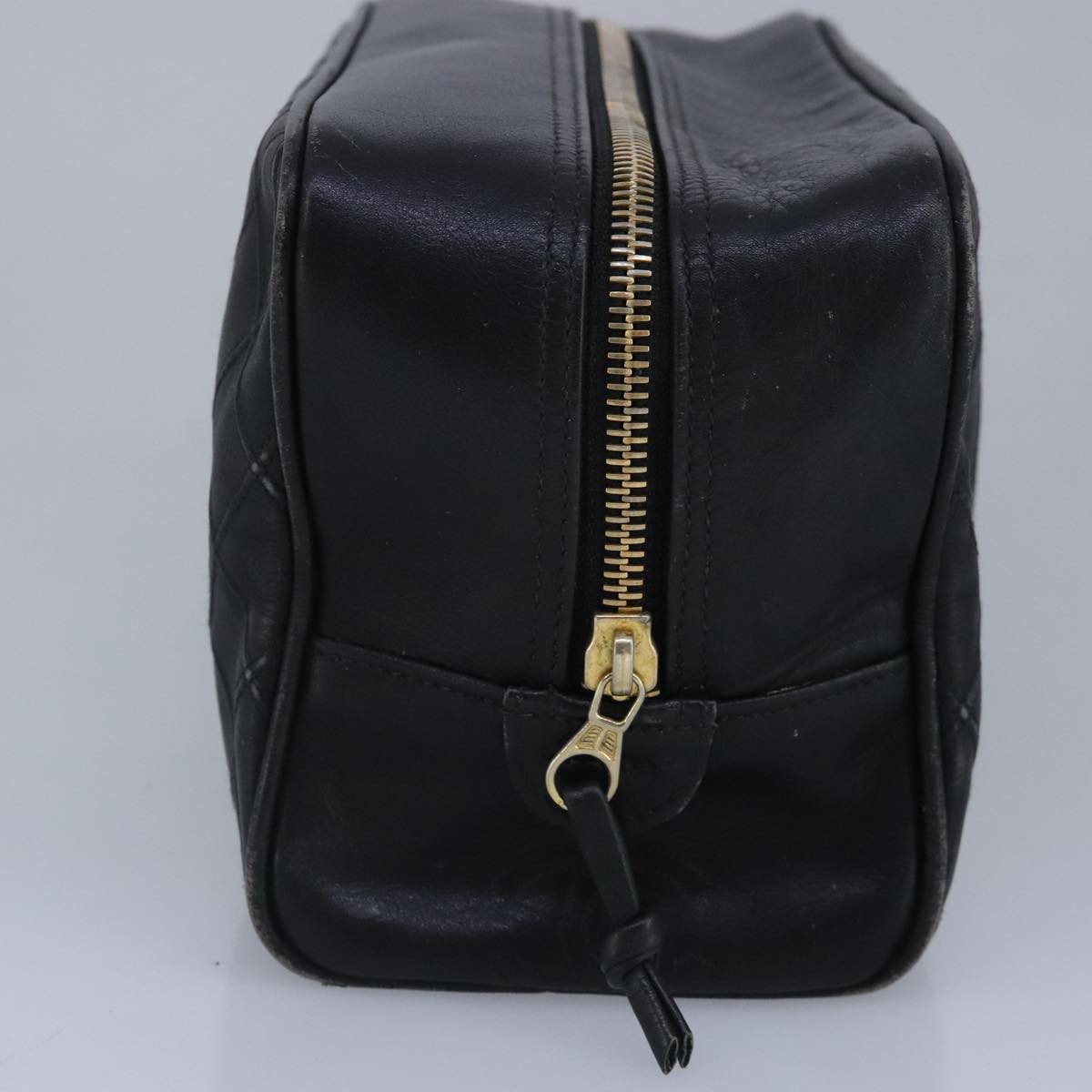 Chanel Bicolore Black Leather Clutch Bag ()