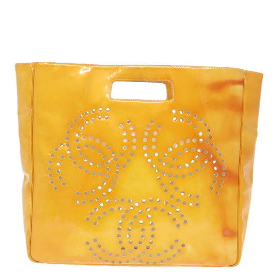 Chanel Yellow Patent Leather Handbag ()